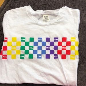 PINK TShirt multi color logo